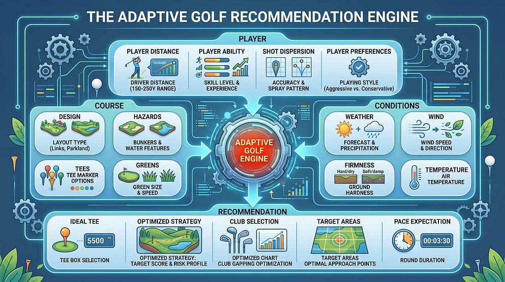 the Adaptive Golf Engine flowchart
