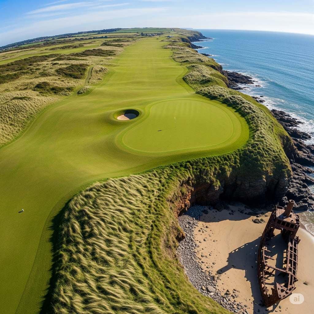 GCI Links-style Golf Course overhead view - golfcourseintel.com