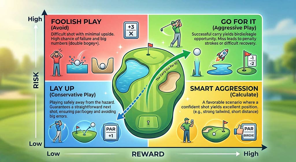 Risk-Reward Matrix Around Hazards