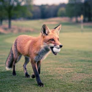 wildlife on the golf course