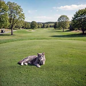 wildlife on the golf course